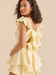 Lola Ribbed Crossover Romper