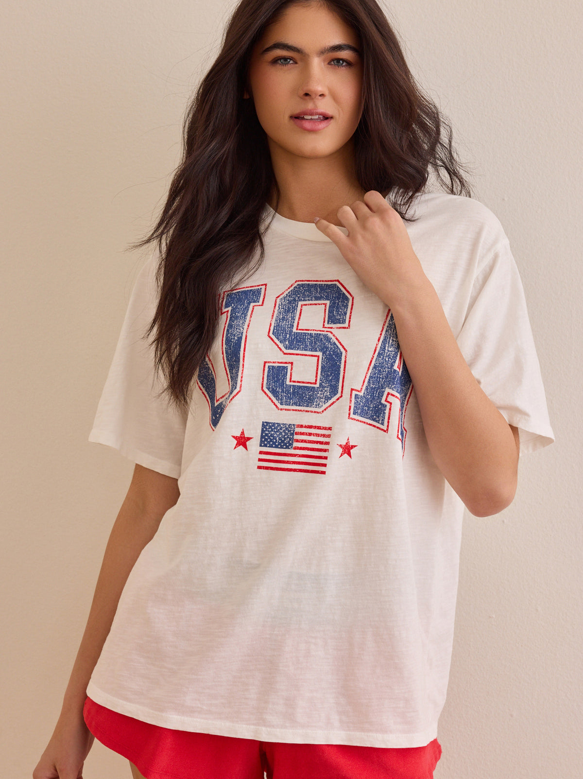 USA Flag Oversized Tee