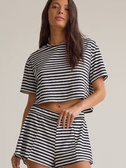 Nyra Stripe Relaxed Short