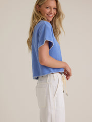 Makenzie Ribbed Whipstitch Top