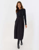 Threadbare 2 In 1 Button Up Midaxi Dress In Black