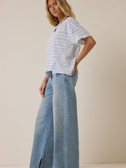 Foster Stripe Crew Tee