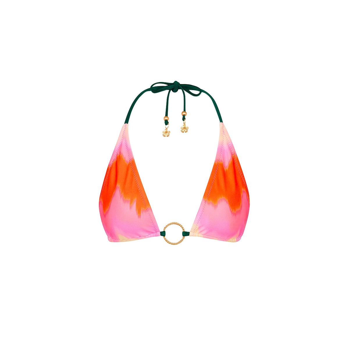 Ring Halter Bikini Top - Strawberry Vanilla