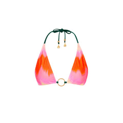 Ring Halter Bikini Top - Strawberry Vanilla