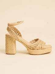 Matisse Orion Raffia Platform Heel