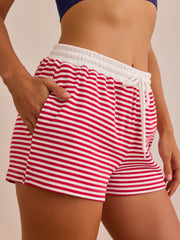 Luxe Stripe Lounge Short