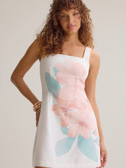 Annie Squareneck Floral Mini Dress