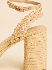 Matisse Orion Raffia Platform Heel