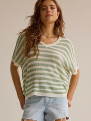 Arlo V-Neck Stripe Top
