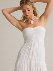 Jane Strapless Tiered Maxi Dress