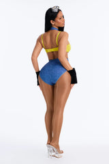 Babe In Overalls 4 Piece Costume Set