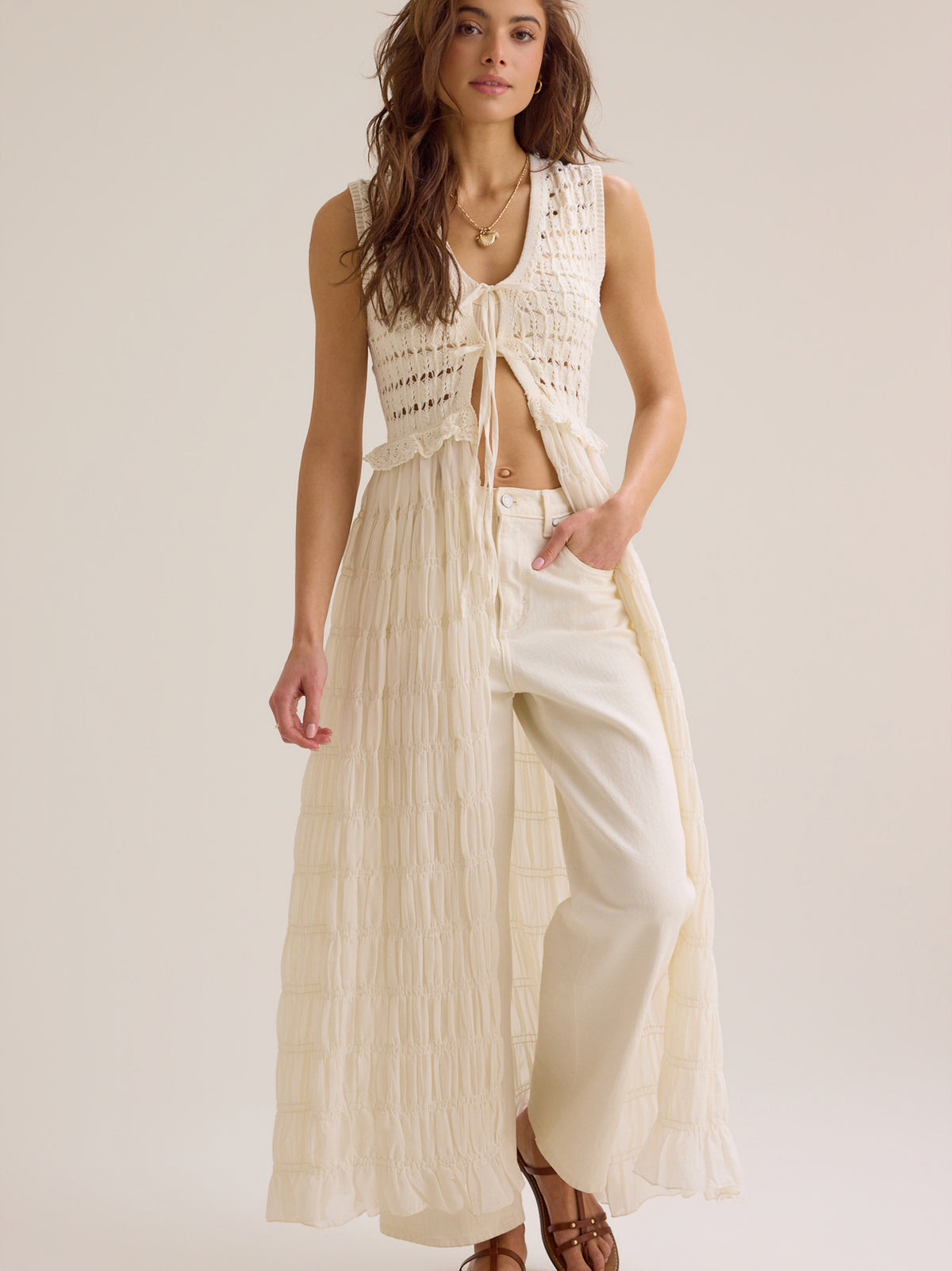 Emmaline Tie Front Kimono