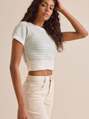 Aliyah Striped Knit Top