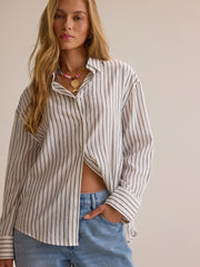 Brandy Button Up Top