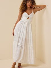 Kellsa Jacquard Maxi Dress