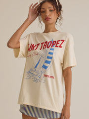 Saint Tropez Sailing Club Oversized Tee