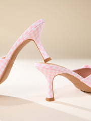 Elyzza Fabric Bow Kitten Heel