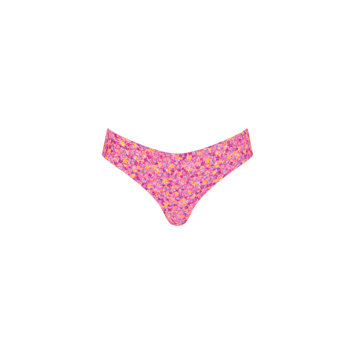 Lettuce Frill Thong Bikini Bottom - Gelato Bloom