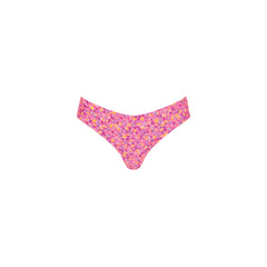 Lettuce Frill Thong Bikini Bottom - Gelato Bloom