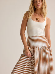Clover Drop Waist Skirt