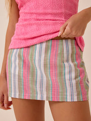 Maddy Stripe Mini Skirt