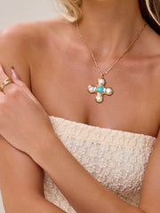 Seaside Grace Cross Necklace