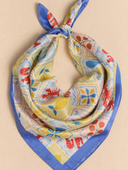 Postcard Silk Scarf