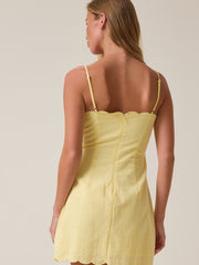 Bebe Scallop Mini Dress