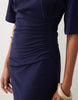 Side Ruched Tshirt Maxi Dress In Navy