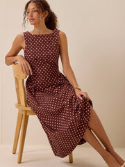 Cosette Square Neck Maxi Dress