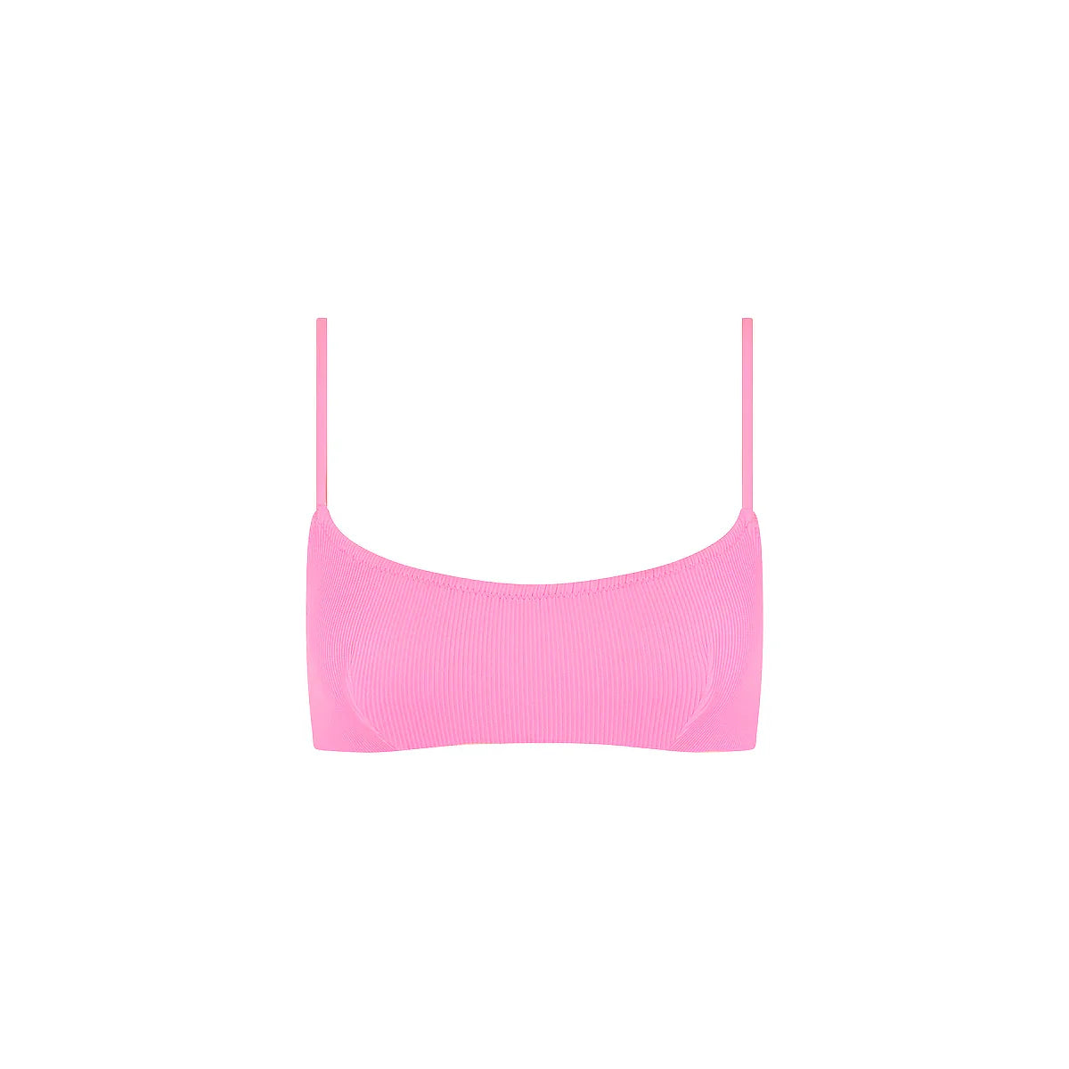 Invisible Underwire Crop Bikini Top - Fairy Floss