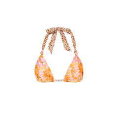 Soft Knot Halter Bikini Top - Wild Skies