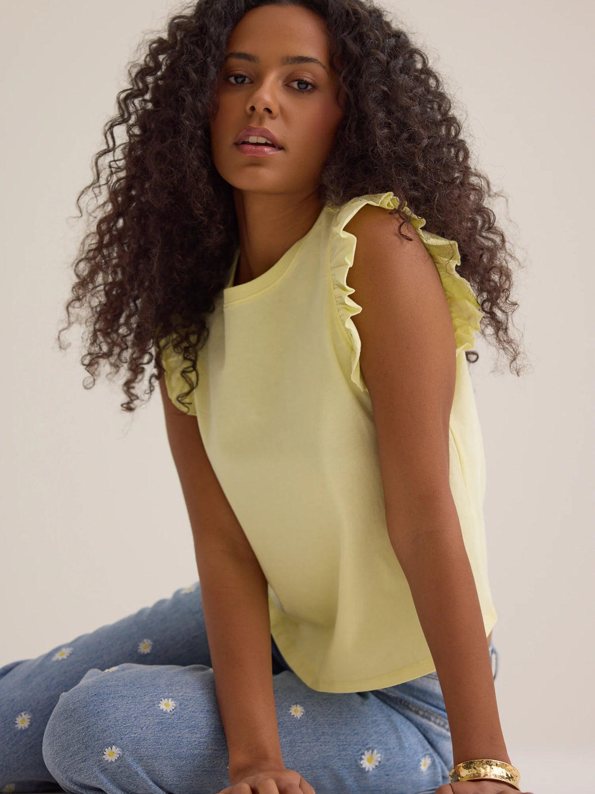 Elaine Ruffle Top