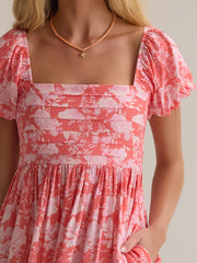 Collie Puff Sleeve Mini Dress