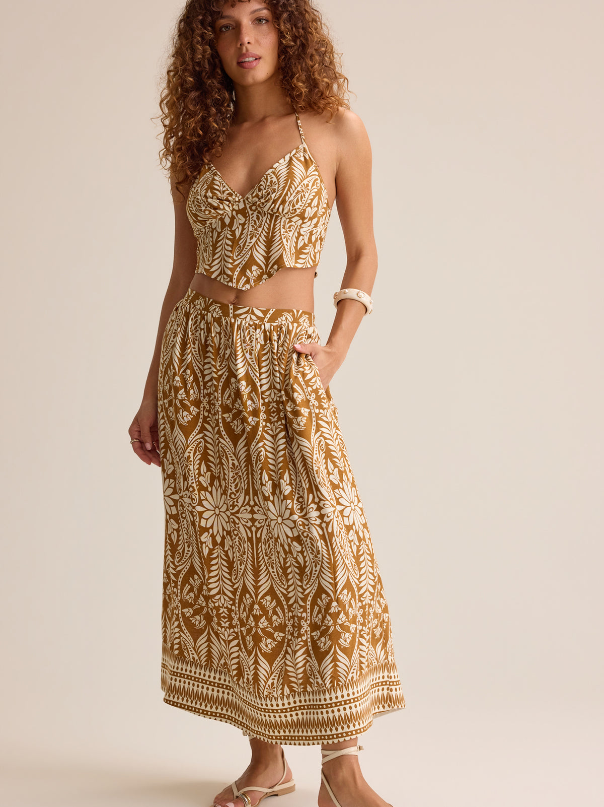 Beck Boho Midi Skirt