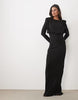 Modesty Batwing Maxi Dress In Black