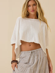 McKenna Oversized Boxy Crop Tee