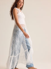 Estelle Lace Tie-Front Kimono