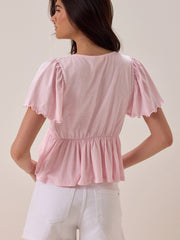 Nia Crochet Babydoll Tee
